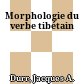 Morphologie du verbe tibétain