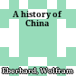 A history of China