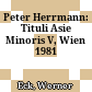 Peter Herrmann: Tituli Asie Minoris V, Wien 1981