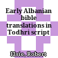 Early Albanian bible translations in Todhri script