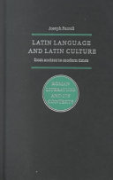 Latin language and Latin culture from ancient to modern times