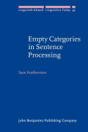 Empty categories in sentence processing