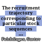 The recruitment trajectory corresponding to particular stock sequences in markovian person-flow models