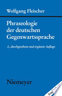 Phraseologie der deutschen Gegenwartssprache /