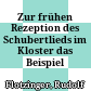 Zur frühen Rezeption des Schubertlieds im Kloster : das Beispiel Kremsmünster