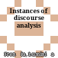 Instances of discourse analysis