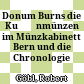 Donum Burns : die Kušānmünzen im Münzkabinett Bern und die Chronologie