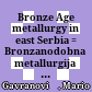 Bronze Age metallurgy in east Serbia : = Bronzanodobna metallurgija u istočnoj Srbiji