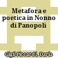 Metafora e poetica in Nonno di Panopoli
