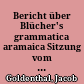 Bericht über Blücher's grammatica aramaica : Sitzung vom 4. October 1848