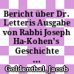 Bericht über Dr. Letteris Ausgabe von Rabbi Joseph Ha-Kohen's Geschichte der Judenverfolgungen : Sitzung vom 6. Juni 1849