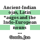 Ancient-Indian ojas, Latin *augos and the Indo-European nouns in -es-/-os