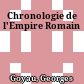 Chronologie de l'Empire Romain