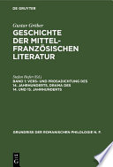 Geschichte der mittelfranzösischen Literatur.