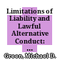 Limitations of Liability and Lawful Alternative Conduct: United States of America
