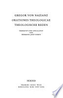 Orationes theologicae : = Theologische Reden