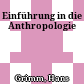 Einführung in die Anthropologie