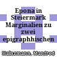 Epona in Steiermark : Marginalien zu zwei epigraphhischen Neufunden