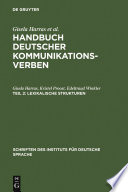 Handbuch deutscher Kommunikationsverben.