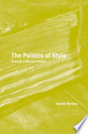 The politics of style : : towards a Marxist poetics /