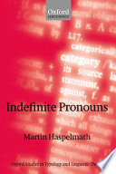 Indefinite pronouns /