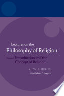 Lectures on the philosophy of religion.