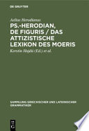 Ps.-Herodian, De figuris : Überlieferungsgeschichte und kritische Ausgabe