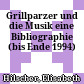 Grillparzer und die Musik : eine Bibliographie (bis Ende 1994)