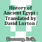 History of Ancient Egypt : : Translated by David Lorton /