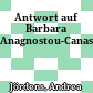 Antwort auf Barbara Anagnostou-Canas