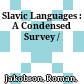 Slavic Languages : : A Condensed Survey /