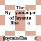The Nyāyamañjarī of Jayanta Bhaṭṭa