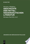 Geschichte der mittelniederdeutschen Literatur /