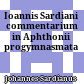 Ioannis Sardiani commentarium in Aphthonii progymnasmata