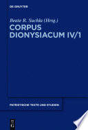 Ioannis Scythopolitani, prologus et scholia in Dionysii Areopagitae librum De divinis nominibus cum additamentis interpretum aliorum