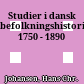 Studier i dansk befolkningshistorie : 1750 - 1890