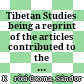 Tibetan Studies : being a reprint of the articles contributed to the Journal of the Asiatic Society of Bengal and Asiatic Researches