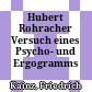 Hubert Rohracher : Versuch eines Psycho- und Ergogramms
