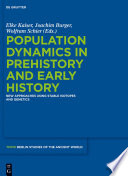 Population dynamics in prehistory and early history : new approaches using stable isotopes and genetics /