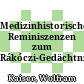 Medizinhistorische Reminiszenzen zum Rákóczi-Gedächtnisjahr 1976