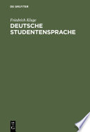 Deutsche Studentensprache /