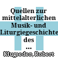 Quellen zur mittelalterlichen Musik- und Liturgiegeschichte des Klosters Mondsee