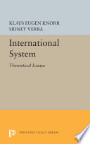 International System : : Theoretical Essays /