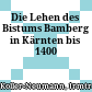 Die Lehen des Bistums Bamberg in Kärnten bis 1400
