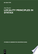 Locality principles in syntax /