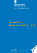 Deutsches Aussprachewörterbuch /