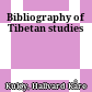 Bibliography of Tibetan studies