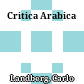 Critica Arabica