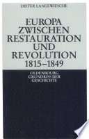 Europa zwischen Restauration und Revolution 1815-1849 /