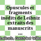 Opuscules et fragments inédits de Leibniz : extraits des manuscrits de la Bibliothèque royale de Hanovre
